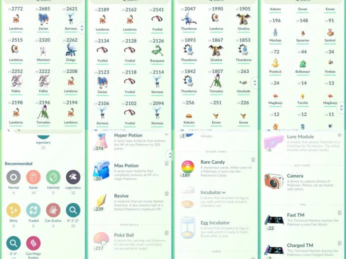 lvl25,have 32 Legendary,Mewtwo Rayquaza Giratina Dialga Palkia etc,many nice pokemons N8857