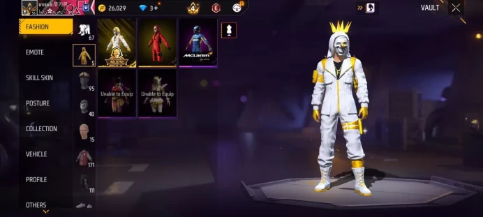 Lv 56 / 2 ARTIFACTS Gun / Ak47 Max / Scar Lvl 5 / MYTHIC 24 / EPIC 35 / Clothes 171 / Pants 111 / Shoes 98 / top criminal , red criminal / cod 1