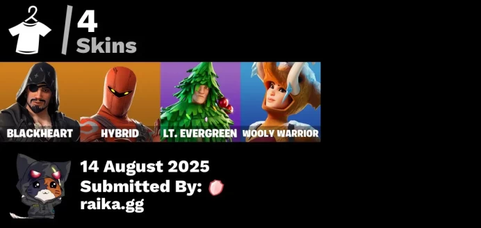 [PC/PSN/XBOX] 4 skins | World Cup 2019 Banner | Blackheart | Hybrid | Lt. Evergreen | Wooly Warrior | Arroyo Pack | Spectra Protector