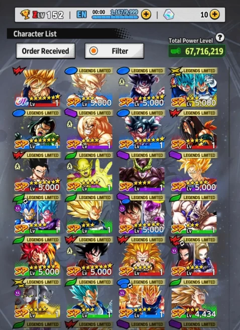 D686-IOS+Android-23 Legend Limited+Nice Team Goku+Good Equipment-New Goku Uis+Goku Saga +Gotenks+God Goku+Goku GT+Namek Goku+Android 17+Super 17