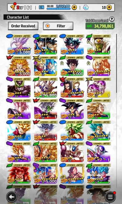 D691-IOS+Android-4 UL(Beast Gohan Full Red Star+Goku Uis)+28 Legends+Good Equipment+Gotenks+Vegito+Goku+Zamasu+Trunks+Pikkon+Nappa+Frieza Power