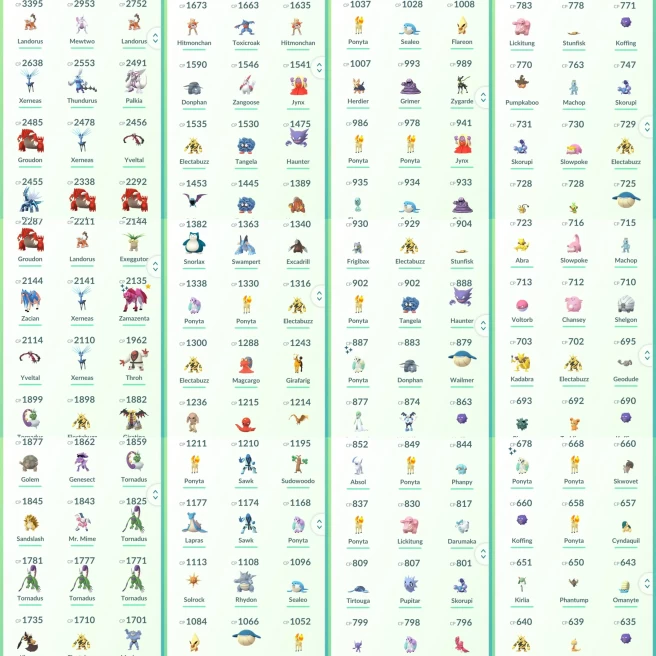 lvl31have 27 Legendary,Mewtwo Groudon Shiny Zamazenta Giratina Dialga Palkia etc,many nice pokemons  N8858
