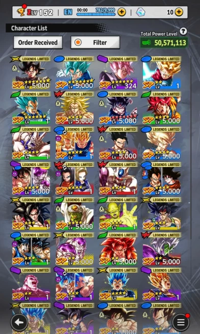 D692-IOS+Android-3 UL(New SS Goku+Rose)+37 Legends+Good Equipment+Goku Uis Full Star+Broly+Gotenks+God Vegito+Goku Black+Namek Goku+God Goku