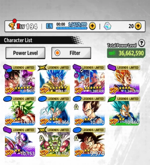 D695-IOS+Android-3 UL(Gogeta Blue 10 Red Star+Vegito Blue Red Star)+11 Legends+Equipment+Goku and Frieza+God Gogeta+God Vegito