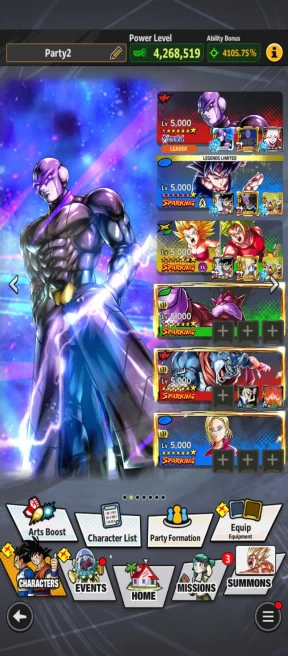 D697-IOS+Android-3 UL(Hit+Beast Gohan)+43 Legends+Good Equipment+Good Equipment+Good Team+Goku Uis 13 Red Star+God Goku+Nappa+Vegeta+Zamasu