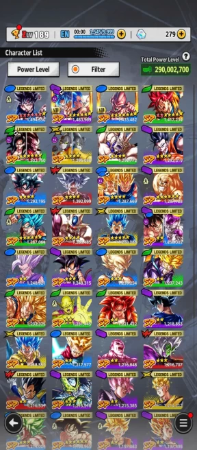 D697-IOS+Android-3 UL(Hit+Beast Gohan)+43 Legends+Good Equipment+Good Equipment+Good Team+Goku Uis 13 Red Star+God Goku+Nappa+Vegeta+Zamasu