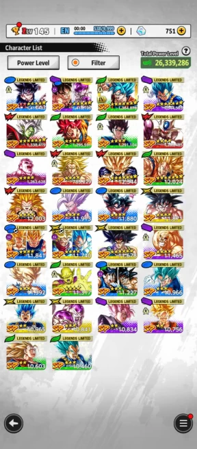D698-IOS+Android-3 UL(New Frieza+Beast Gohan)+30 Legends+Equipment+Goku Uis+God Vegeta+Zamasu Red+Vegito+Gotenks+Broly v2+Piccolo+Namek Goku