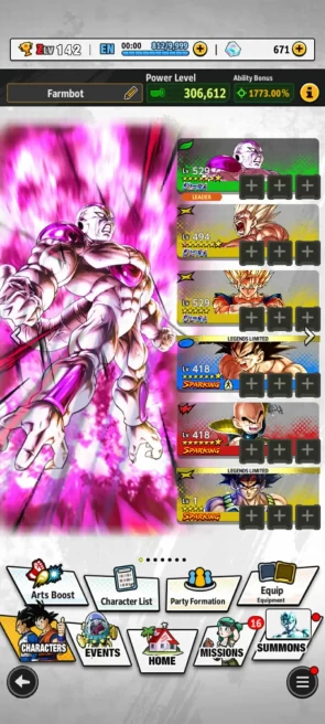 ANDROID+IOS- UL ssj Goku 8S+UL Fide 7S+UL Sp Vegito+ Some Legends Limited- Good Price (896)