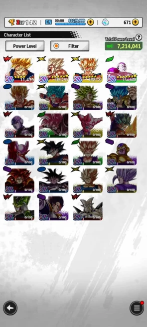 ANDROID+IOS- UL ssj Goku 8S+UL Fide 7S+UL Sp Vegito+ Some Legends Limited- Good Price (896)