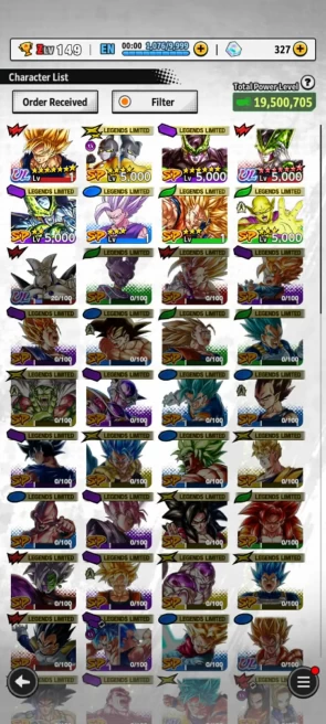 ANDROID+IOS- UL Cell FULL Red+Some Legends Limited+ Have Equipment (902)