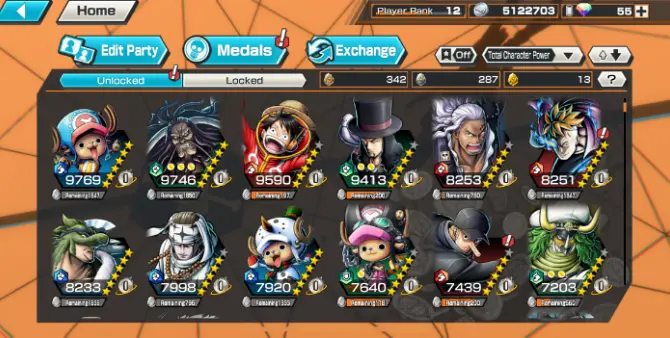 Very Rare Account Solo Fresh 6Ex Meta Max Trio Shanks Max(Divine+Film Red+The Four Emperor)2Bigmom Max Zephry Max Support Good Medal Many Medal 