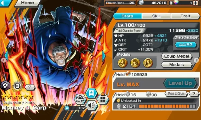 BR514-IOS+Android-Meta Account-Garp Boost 3 44/52+Lucci Max+Shank v4 Max+Good Medal+Support 147%+Rayleigh Max+Young Ray Max+Kid Oni Max+Boa