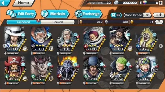 BR401-IOS+Android-5Ex Meta(Garp+Kuzan+Lucci+Roger+Kaidov2)+Good Medal+Support 127%+Rayleigh Max+Jabra+S-Bear+Koby+Oden+Broggy+Dorry+Egghead Zoro