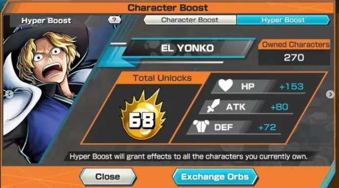 BR453-Hyber Boost 68+Shank v3 Full Boost+8 Ex(Shank v4 Skin On+Sabo+Kuzan+Akainu+Kaido v2+Yamato Ace+Luffy)+Vip Medal+Support 167%+Many Bounty 