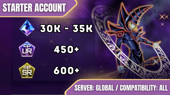 Master Duel 30,500 - 35,000 Diamonds ◈ 450-600 UR Dust ◈ 600 SR Dust ◈ KONAMI Account ◈ Change Data ◈ Fast Delivery