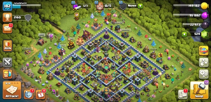 TH14| LVL182| Heroes(K67 Q68 M40 W50 R11) |BM14 | 1878War Stars| 4Skins| C145