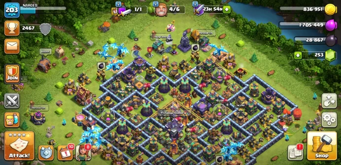 TH15| LVL203| Heroes(K81 Q82 M61 W56 R26) | BM35| 840War Stars| C147