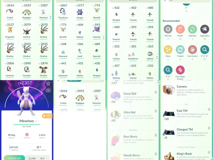lvl25,have 12 Legendary,Mewtwo Regigigas Shiny Giratina Landorus etc,many nice pokemons  N8868