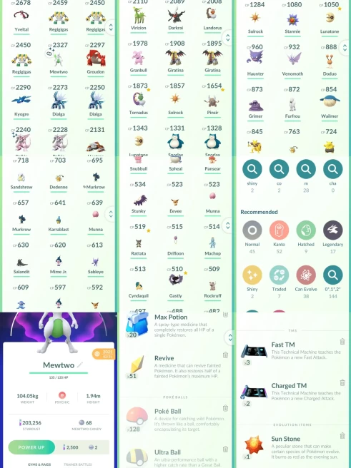 lvl25,have 17 Legendary,Shiny Mewtwo Regigigas Groudon Kyogre Dialga Shiny Palkia Giratina etc,many nice pokemons N8870