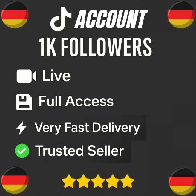 [Instant Delivery] German Account 1k Followers | Fully Secure and Good Standing + Full Access Included | Germany Account 1000 Followers