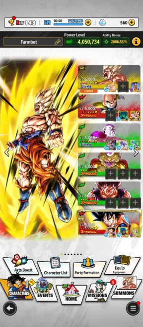 D718-IOS+Android-3 UL(New SS Goku 10 Red Star+New Frieza 10 Red Star)+Namek Goku+Nappa+Goku and Bardock+Soul+Event Farm CC