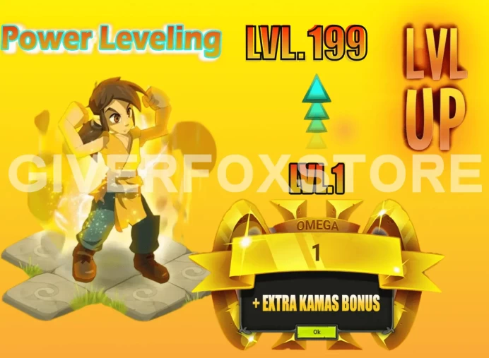 up Personnage( Pwer leveling)  1 to 200 , 8 to 12 hours 