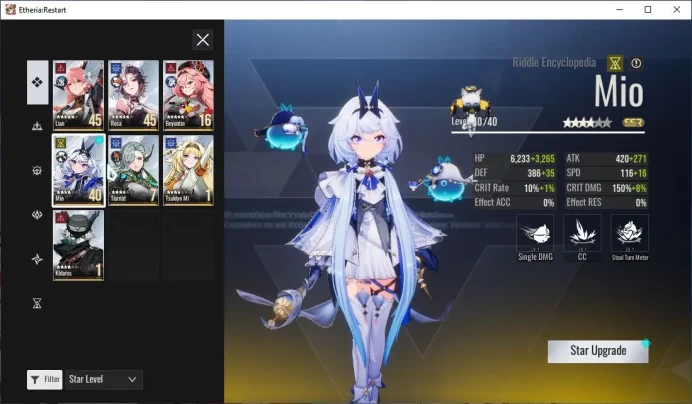 EU - S8| 7 SSR(Mio, Tsukiyo, Khloros, Beyontin, TiamatP1, ETC) 23SR Animus |Male MC|Log Google| Check SS (ER871)