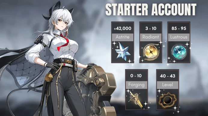 [North America] Starter Account +42000 Astrite ◈ 3-10 Radiant Tide ◈ 85 - 95 Lustrous Tide ◈ 40+ Union Level ◈ Mail Address ◈Instant Delivery NA