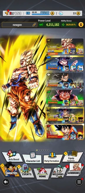 D723-IOS+Android-New UL SS Goku Full Red Star+17 Legends Limited+Good Equipment+New LL Goku Uis+Namek Goku+Bardock Zenkai+Goku Saga