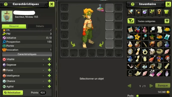 Promo ! Sacrieur  LVL 165 Kelerog  / / Up Manuellement / Garantie A avie