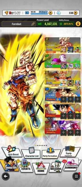 D726-IOS+Android-4 UL(Super Vegito+SS Goku+Frieza)+15 Legends+Equipment+Goku Zenkai+Nappa+God Vegito+Vegeta+Gohan