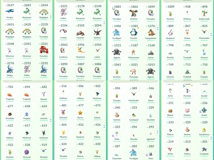 lvl33,have 26 Legendary,Have Mewtwo Regigigas Groudon Kyogre Dialga Palkia Rayquaza Giratina etc,many nice pokemons  N8894
