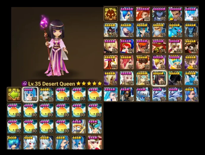 Global - Top LD5 - Nephthys ( Light Desert Queen ) + 2 Nat5 + Veromos + Pungbaek + Perna +PP