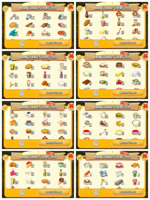 H22▰507 DIAMOND▰FARM LVL 70▰3.5M COINS▰BARN STORAGE: 3000▰SILO STORAGE: 1000▰ALL LAND UNLOCK▰ALL TYPE FOOD AVAILABLE