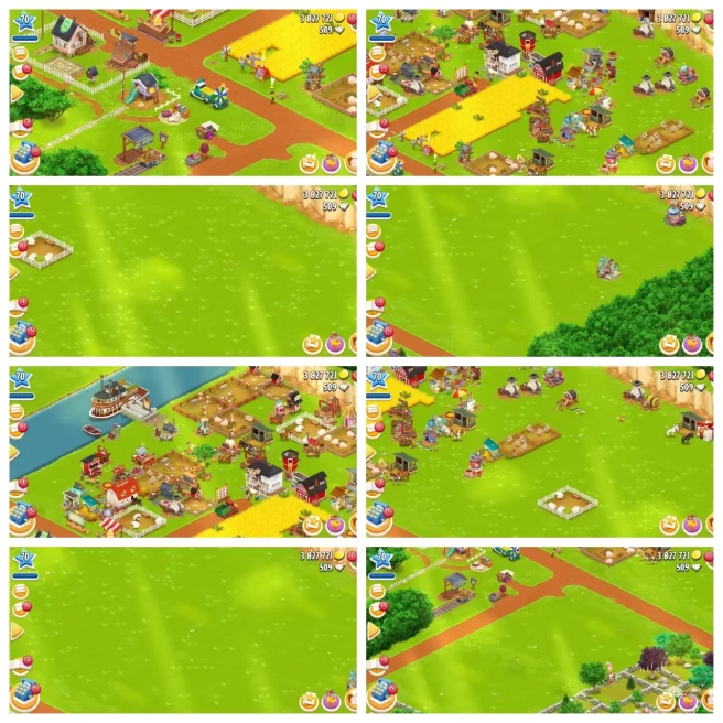 H24◆FARM LEVEL 70◆3.8M COINS◆509 DIAMOND◆BARN STORAGE: 3000◆SILO STORAGE: 1000◆ALL TOOL'S , FOOD, LAND UNLOCK