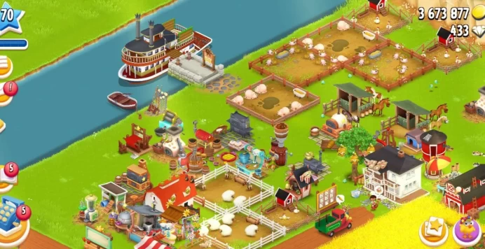 H26◆400+ 【BOLT, PLANK, DUCT TAPE】100+【NAIL, SCREW, WOOD PANEL】FARM LVL 70◆BARN STORAGE: 3000◆SILO STORAGE: 1000◆3.6M COINS◆433 DIAMOND