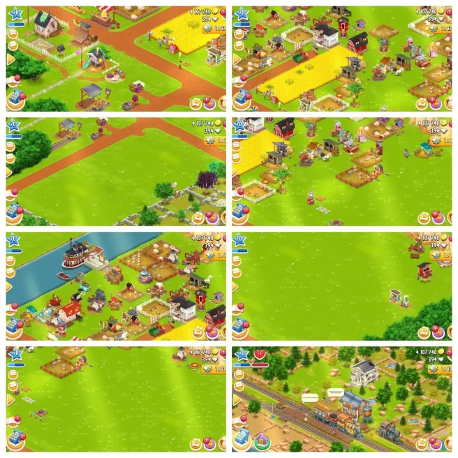 H28◆394 DIAMOND◆4.10M COINS◆FARM LVL 70◆BARN STORAGE: 3000◆SILO STORAGE: 1050◆EXPAND FARM◆