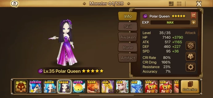 [EUROPE] Dark Polar Queen ◆ 5 L&D Scrolls ◆ 3 Legendary ◆ 2700+Crystals [Created at December 2023] Lydia ◆ Instant Delivery