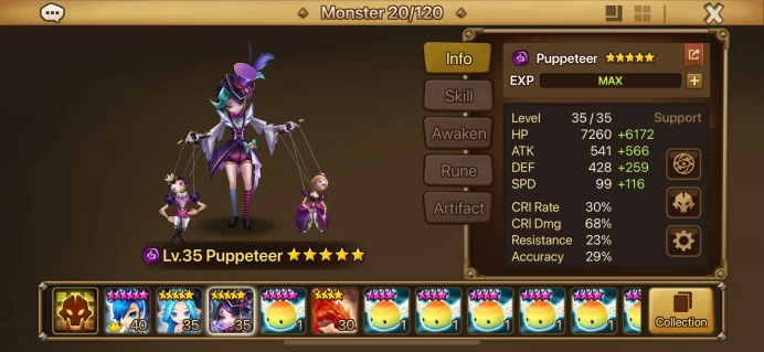 [EUROPE] Dark Puppeteer ◆ 5 L&D Scrolls ◆ 3 Legendary ◆ 2700+Crystals [Created at April 2024] Zenisek ◆ Instant Delivery