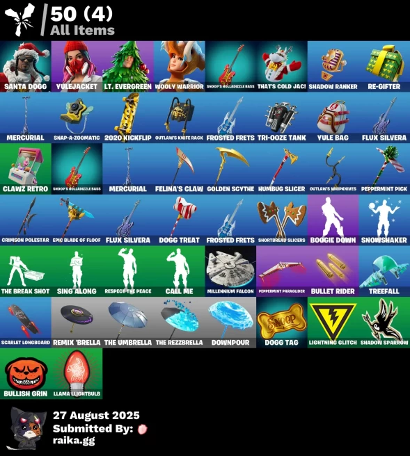 [PC/PSN/XBOX] 4 skins | Santa Dogg | Yulejacket | Lt. Evergreen | Wooly Warrior | Snoop's Holladizzle Bass | That's Cold Jac! | SHADOW Ranker