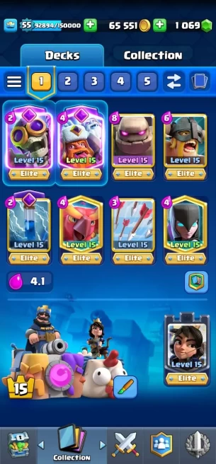 Level55. Elite card: 15 . Max card: 15. Evo:8. +90 special Emote. Perfect account. Safe and cheap