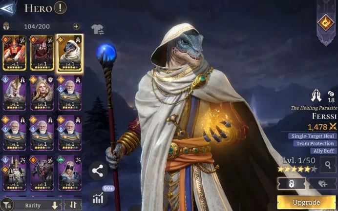 TOP START - Top Healer - Ferssi + Magmus  \ 29000 Energy \ 6500 Gem \ 12 gold summ \ 3 ancient \ 67 rare \ Prime Pick !