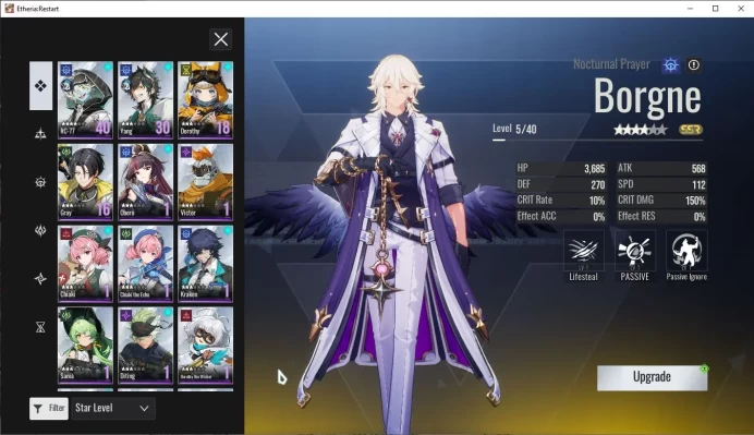 Global-S11| 6 SSR(Fuqiu,Holden,Rosa,Borgne,DokiDoki,Lian) 19 SR Animus |Female MC|Log Google| Check SS (ER883)
