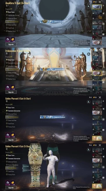   iOS Android) Level73 - M416 Imperial Splendor Kill - pharaoh Women - X suit - 19 Upgrade Gun - Rare Account - Code341  