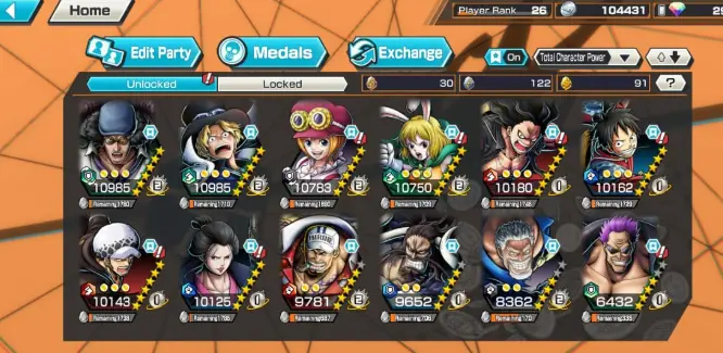 6 Extreme Kuzan Sabo Max ft Akainu Kaido Garp Z and Chars Max2 Good medals Hb-2