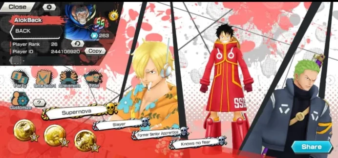 6 Extreme Kuzan Sabo Max ft Akainu Kaido Garp Z and Chars Max2 Good medals Hb-2