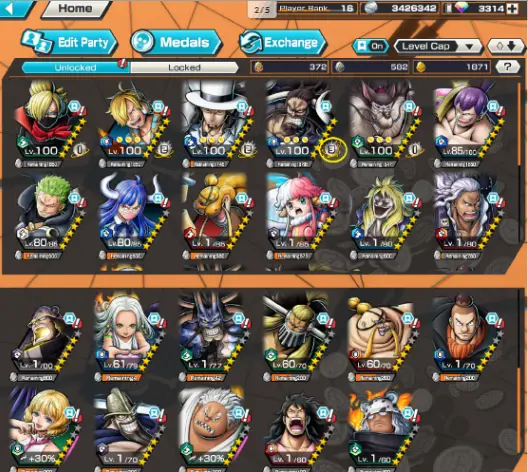 4 Extreme Kaido defender (boost 3) , Lucci , Kaido runner & S-Snake, 3317 Gems ready for second half ani extreme , 1871 Gold fragment