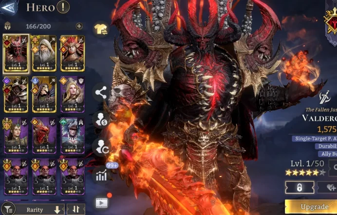 TOP START - Valderon + Kigiri + Alistair + Nocturne + Cerberus \ 52000 Energy \ 20000 Gem \ 27 gold summ \ 14 ancient \ 57 rare \ Prime Pick !