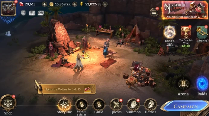 TOP START - Valderon + Kigiri + Alistair + Nocturne + Cerberus \ 52000 Energy \ 20000 Gem \ 27 gold summ \ 14 ancient \ 57 rare \ Prime Pick !