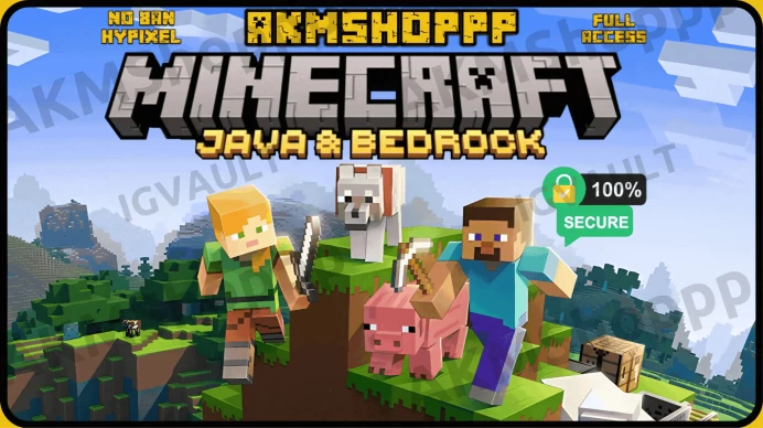 Minecraft – Java + Bedrock Edition ◈Officially Purchased License ◈Full Access ◈No Ban Hypixel ◈Possible Cape ◈Auto Delivery ◈ Lifetime Warranty
